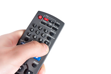 Image showing TV remote isolated on white