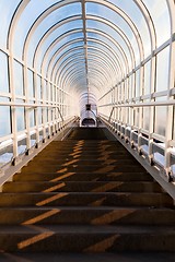 Image showing Tunnel with stairs leading up