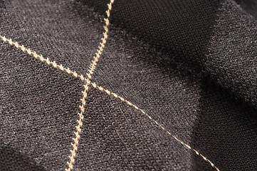 Image showing Closeup of a textile with stripes