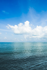 Image showing Clouds over sea