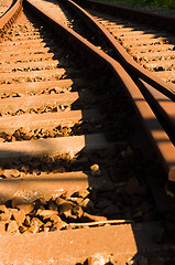 Image showing Rusty old railway