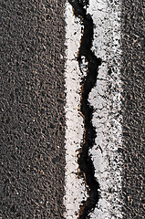 Image showing Asphalt Road Surface With Line