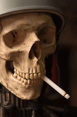 Image showing Portrait of a man who smoked cigarettes until he died