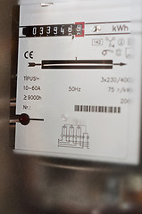 Image showing Closeup of a home residential gas meter