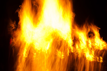 Image showing Abstract burning flames background