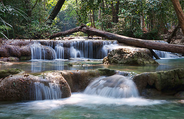 Image showing beautiful waterfall cascades