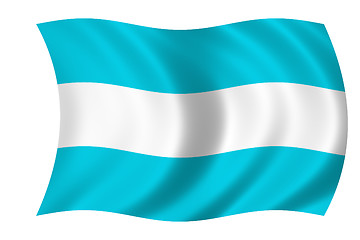 Image showing waving flag of argentina