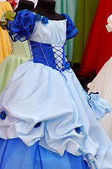 Image showing Blue children girls dress