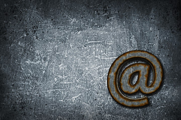 Image showing rusty email