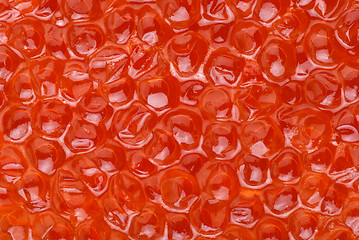 Image showing Red salmon caviar