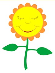 Image showing Cartoon flower