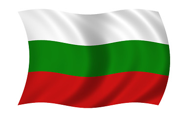 Image showing waving flag of bulgaria