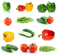 Image showing Set of different vegetables