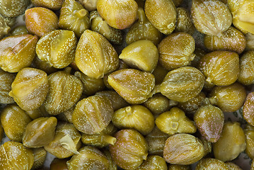 Image showing Marinated capers background