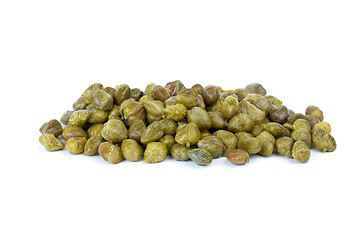 Image showing Small pile of marinated capers