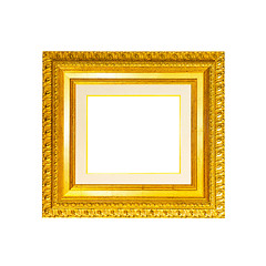 Image showing Old gold frame