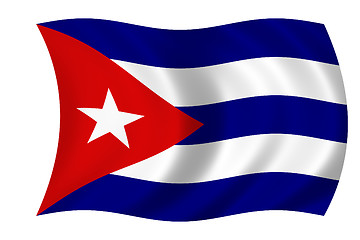 Image showing waving flag of cuba