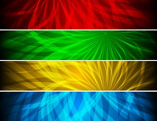 Image showing Simple vibrant banners