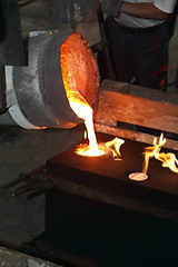 Image showing Bronze casting