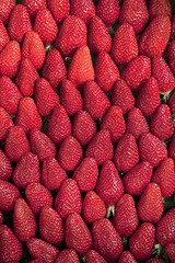 Image showing Ripe strawberries background