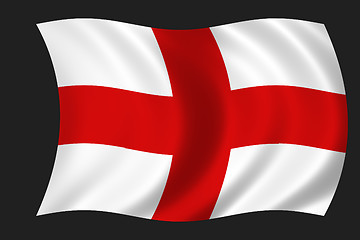 Image showing waving flag of england