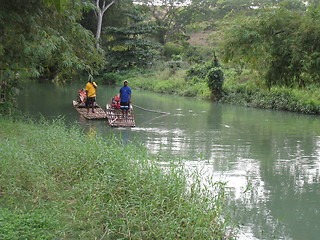 Image showing Bamboo Rafting