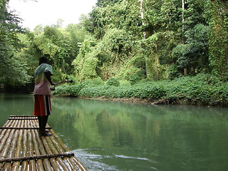 Image showing Bamboo Rafting