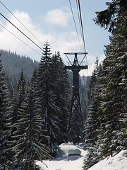 Image showing ski-lift in Poland