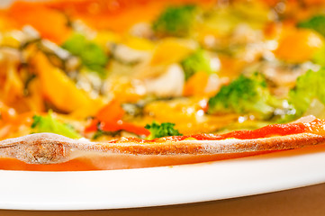 Image showing vegetarian pizza