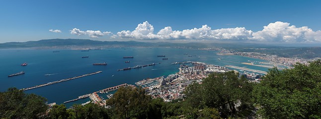 Image showing Gibraltar bay panorama