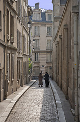 Image showing Tranquil alley Paris