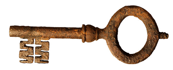 Image showing Isolated Old Key