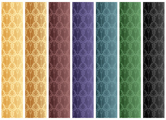 Image showing Set of Seamless Wallpaper Stripes