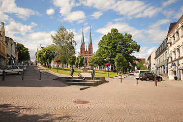 Image showing Skien city in the summertime.