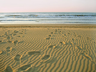 Image showing morning empty beach