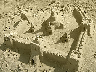 Image showing sandcastle