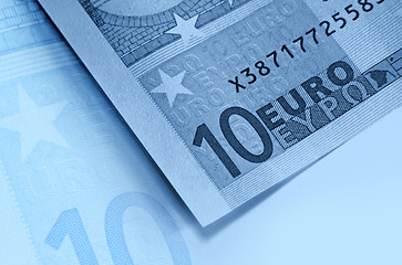 Image showing abstract euro money background