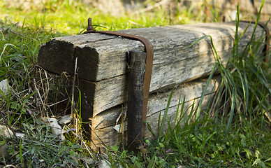 Image showing Wooden step