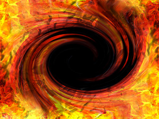 Image showing Abstract fire background