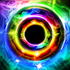 Image showing Abstract rainbow color background