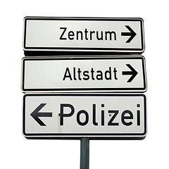 Image showing German traffic sign