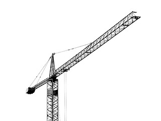 Image showing Crane isolated