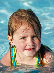 Image showing girl in swimming pool