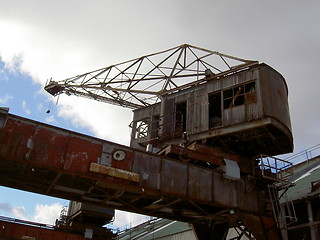 Image showing Harbour crane