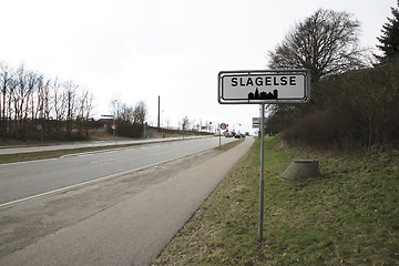 Image showing City sign Slagelse
