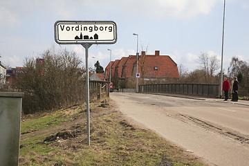 Image showing City sign Vordingborg