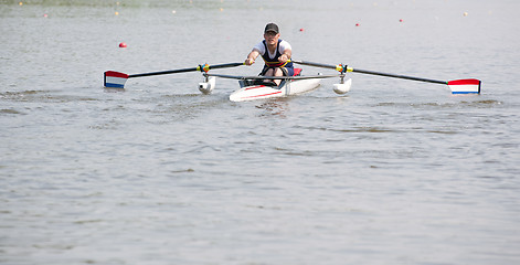 Image showing Rowing stroke