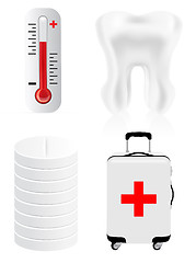 Image showing Medical icon set