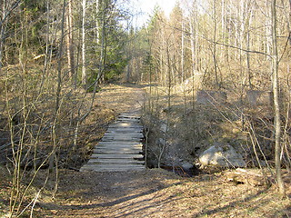 Image showing wooden bridge