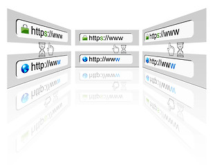 Image showing Secure web connection on a web browser